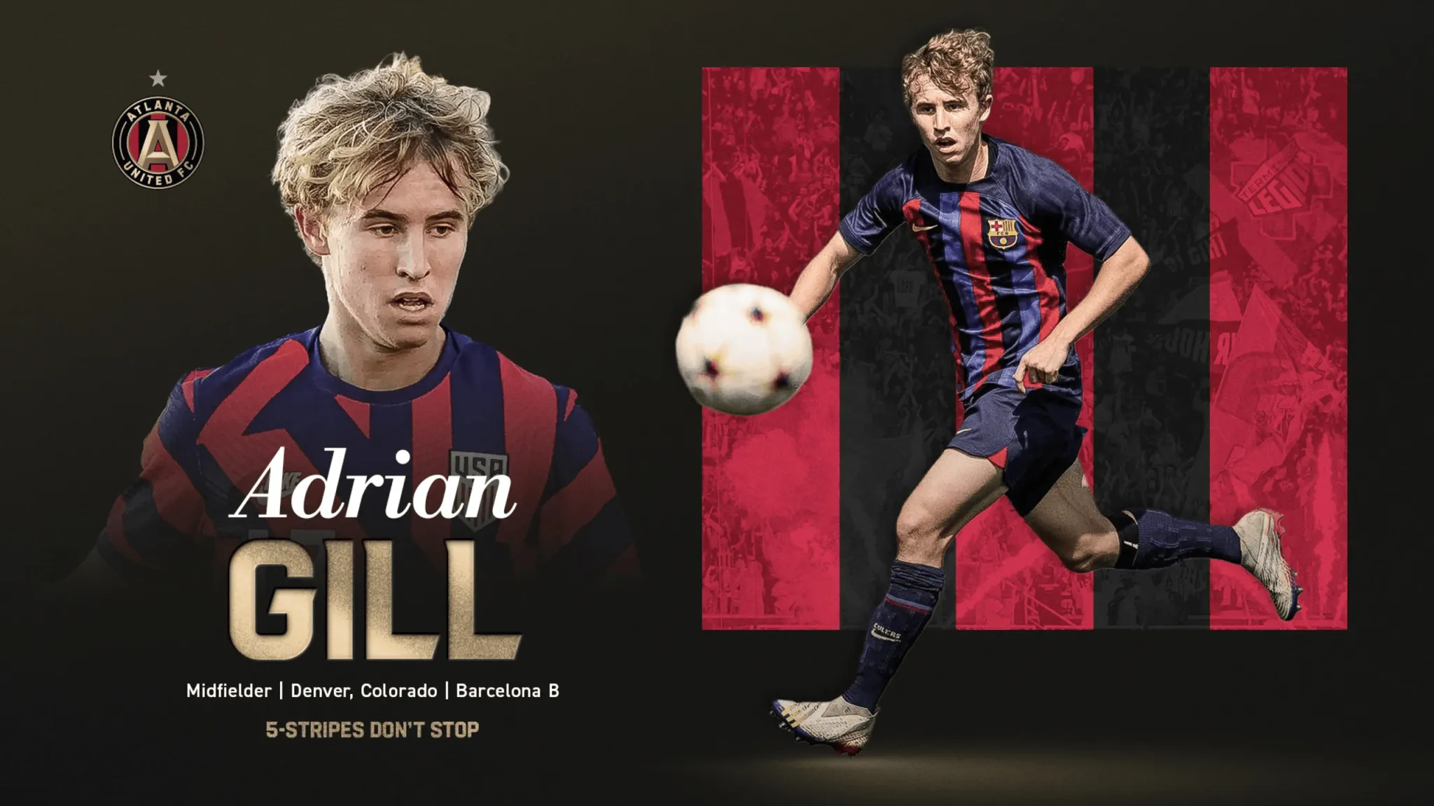 九游官方站点-亚特兰大联官方：巴萨20岁中场吉尔加盟球队，签约至2027年